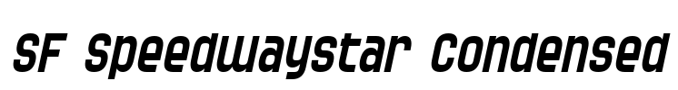 SF Speedwaystar Condensed Font Image