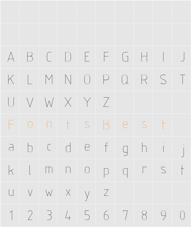 GENISO Character Map