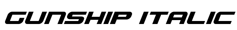 Gunship Italic