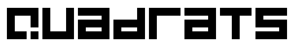 Quadrats Font Image