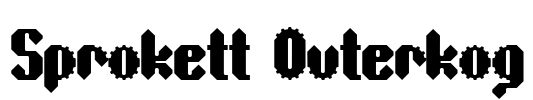 Sprokett Outerkog Font Image