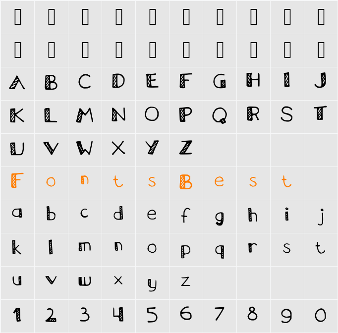 diagonal Character Map