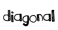 diagonal Font Image