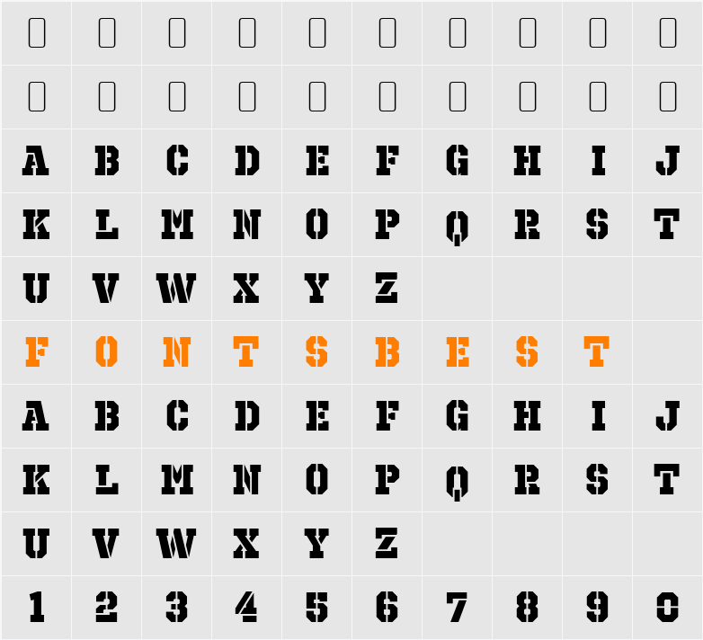 Octin Prison Hv Character Map