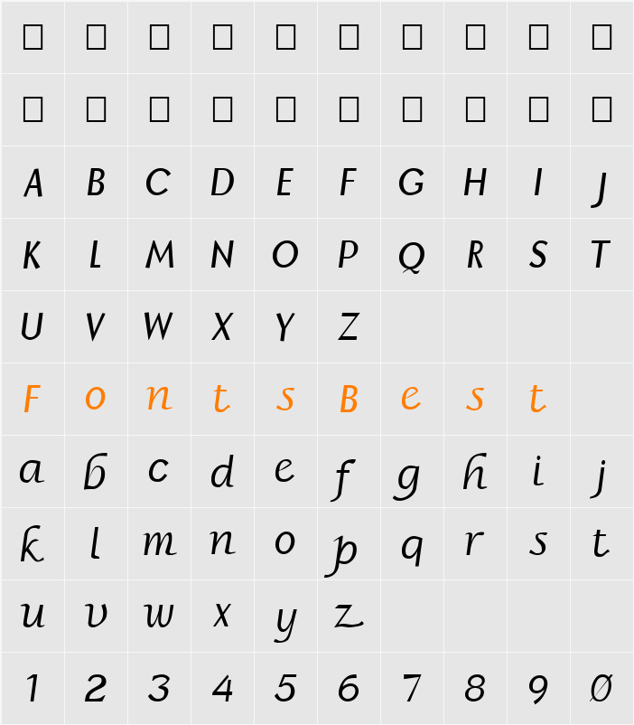 FZ BASIC 15 Character Map