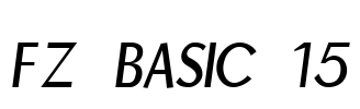FZ BASIC 15 Font Image