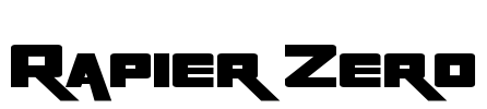 Rapier Zero Font Image