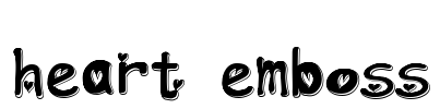 heart emboss