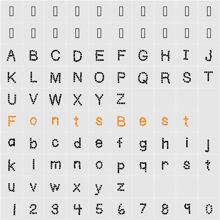 KBWriteItOnaPostIt Character Map
