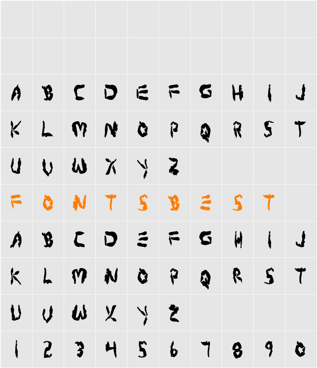 Protoplasm Condensed Character Map