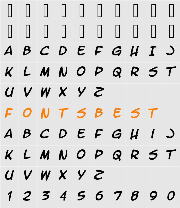 LetterOMatic! Character Map
