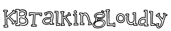KBTalkingLoudly Font Image