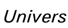 Univers Font Image