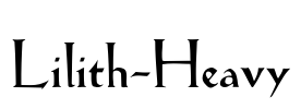 Lilith-Heavy Font Image