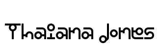 Thaiana Jones Font Image