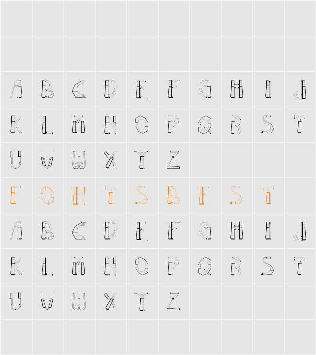 Gaze Character Map