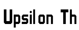 Upsilon Th Font Image