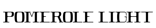POMEROLE LIGHT Font Image