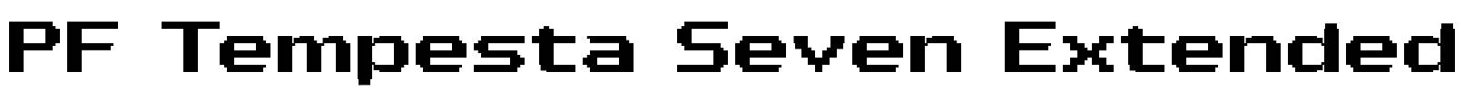 PF Tempesta Seven Extended Font Image
