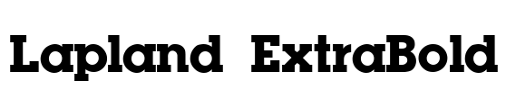 Lapland ExtraBold Font Image