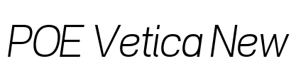 POE Vetica New Font Image