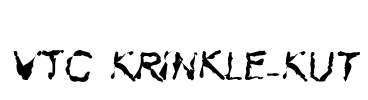 VTC Krinkle-Kut Font Image
