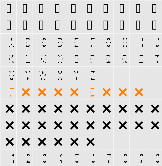 Deleted Character Map