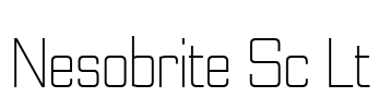 Nesobrite Sc Lt Font Image