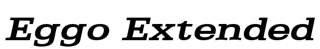 Eggo Extended Font Image