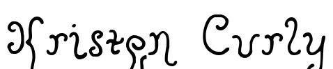 Kristen Curly Font Image