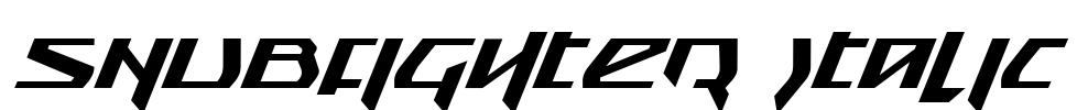 Snubfighter Italic Font Image