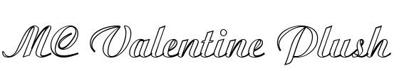 MC Valentine Plush Font Image