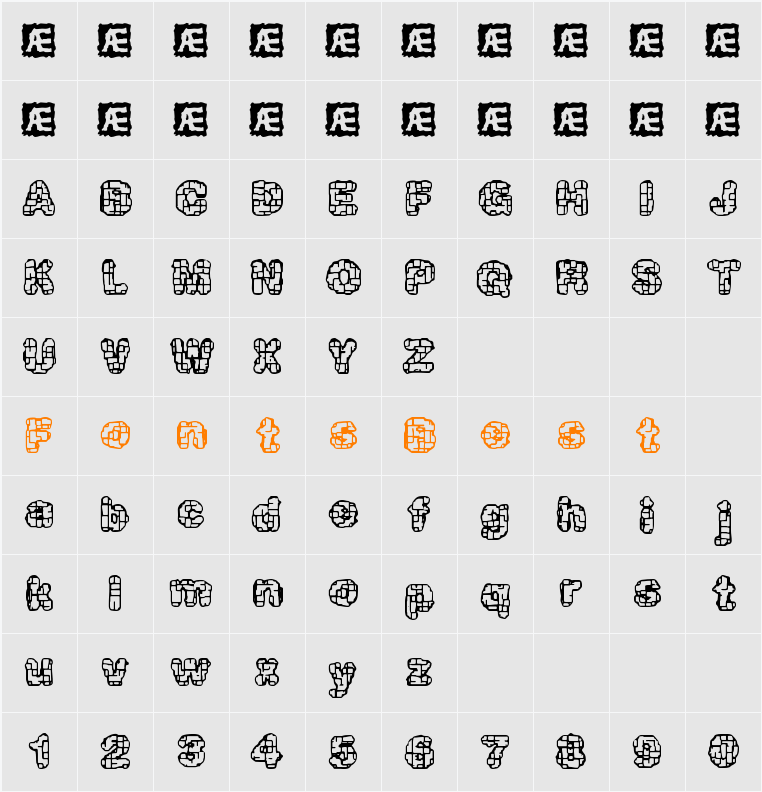 Katalyst active BRK Character Map