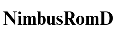 NimbusRomD Font Image