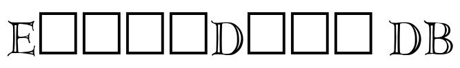 ErbarDeco DB Font Image