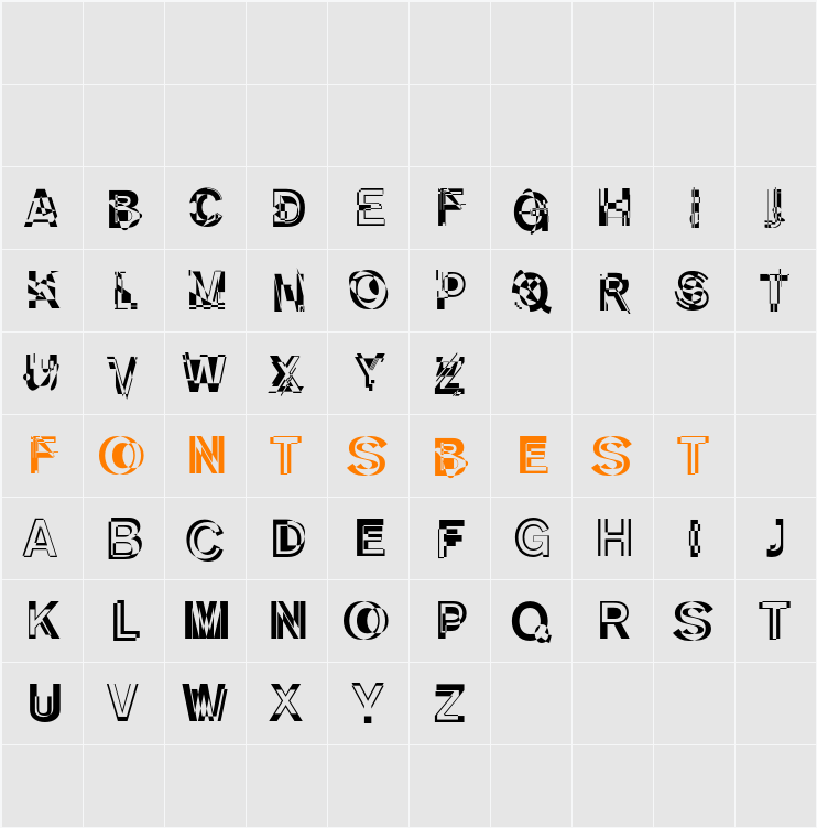 DeKunst Character Map