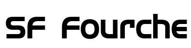 SF Fourche Font Image