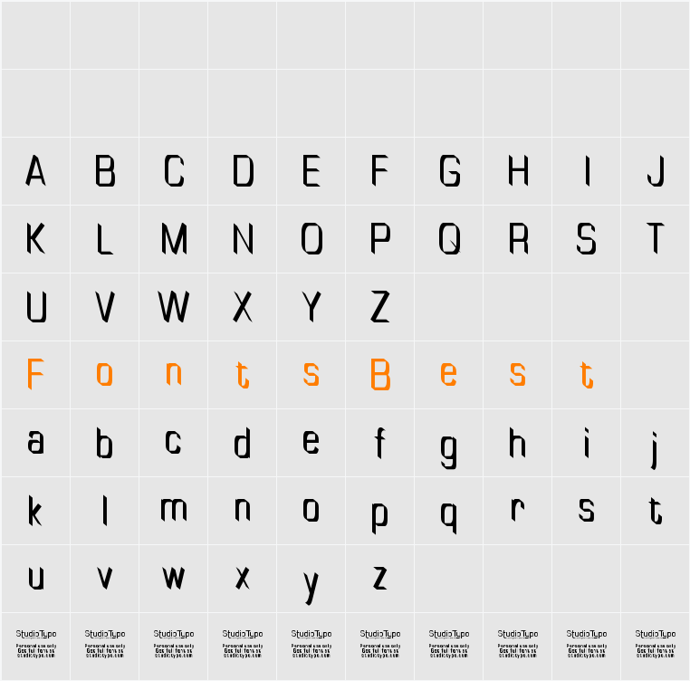 TinyPlate Character Map