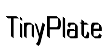TinyPlate Font Image