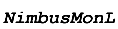 NimbusMonL Font Image