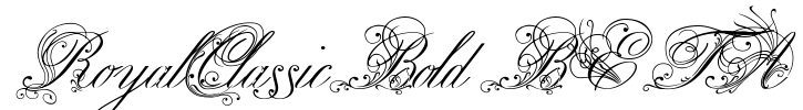 RoyalClassicBold BETA Font Image
