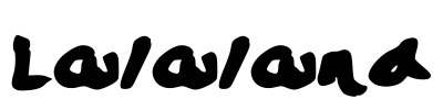Lalaland Font Image