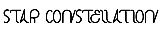 star constellation Font Image
