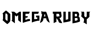 Omega Ruby Font Image