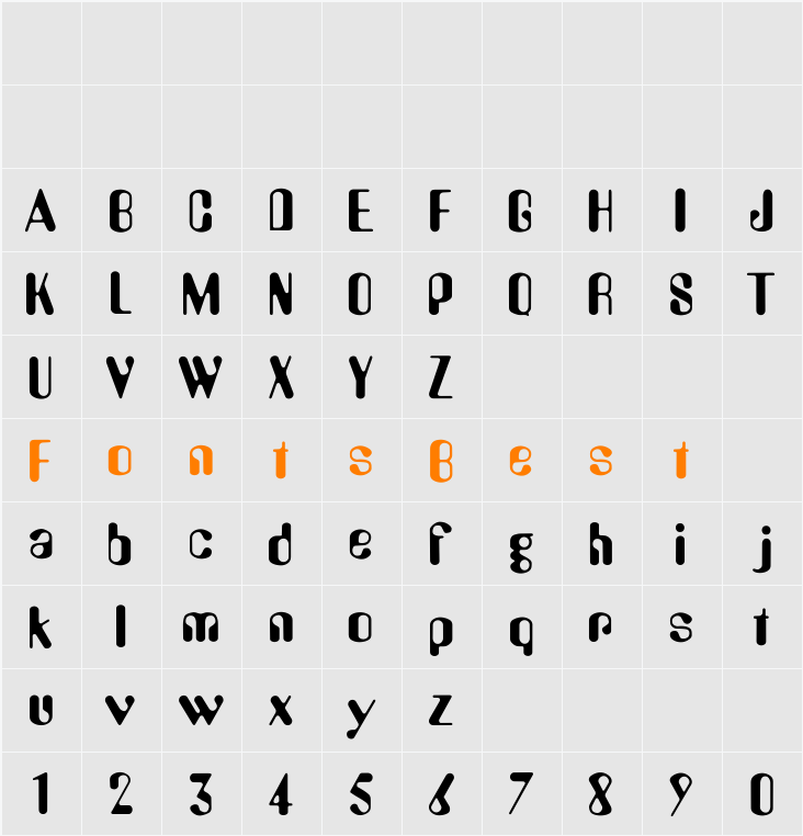 396-CAI978 Character Map