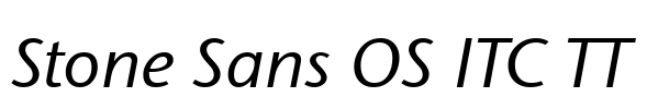 Stone Sans OS ITC TT