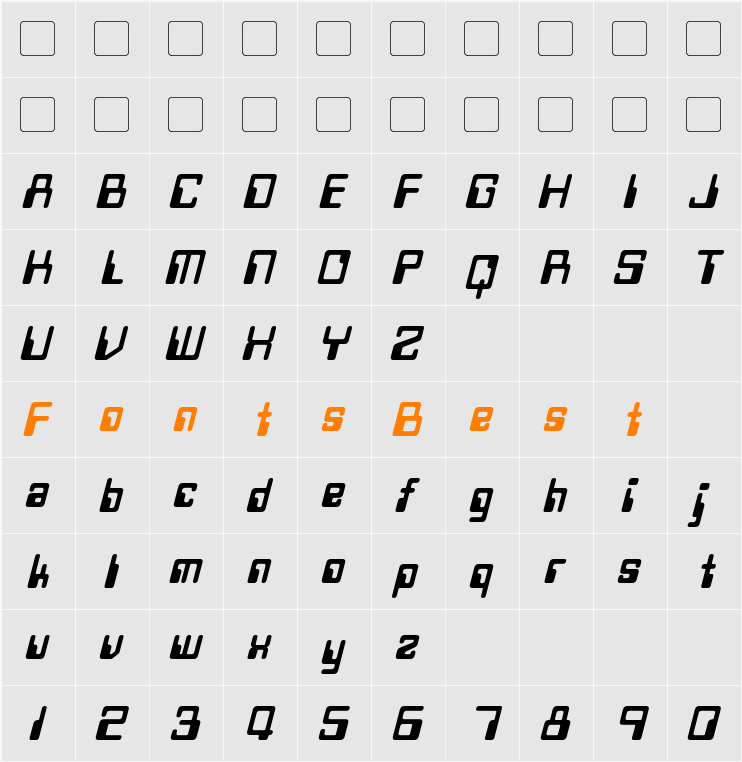 Twobit Character Map