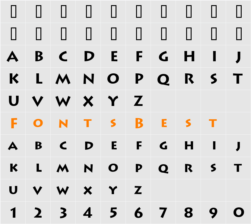 LeeToscanini7 Character Map