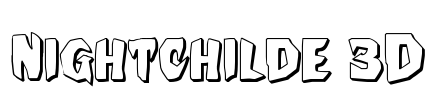 Nightchilde 3D Font Image