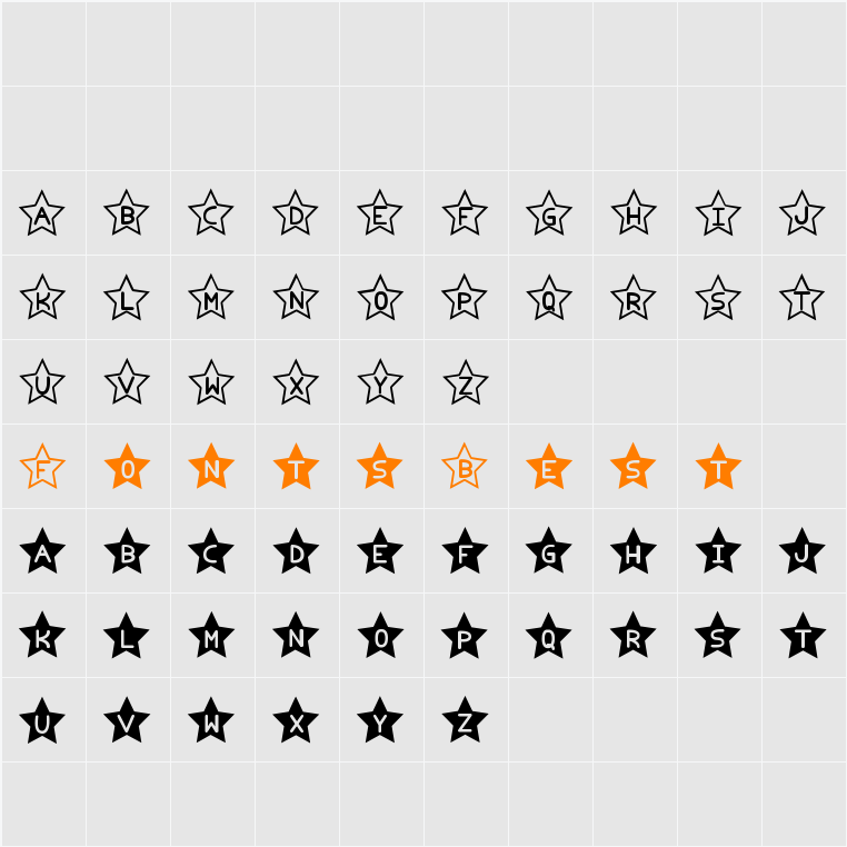 Estrellado tfb Character Map